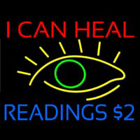 I Can Heal Readings With Eye Neontábla