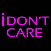 I Dont Care Neontábla