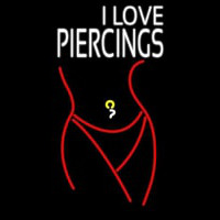 I Love Piercin Neontábla