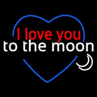 I Love You To The Moon Neontábla