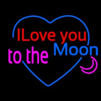 I Love You To The Moon Neontábla