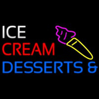Ice Cream And Desserts Neontábla