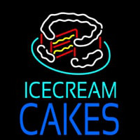 Ice Cream Cakes In Neontábla