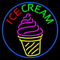 Ice Cream Cone Image Neontábla