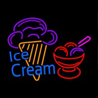 Ice Cream Logo Neontábla