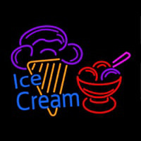 Ice Cream Logo Neontábla