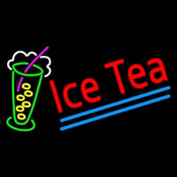 Ice Tea Blue Line Logo Neontábla