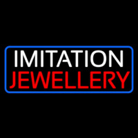 Imitation Jewelry Blue Border Neontábla