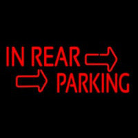 In Rear Parking Logo Neontábla