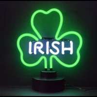 Irish Shamrock Desktop Neontábla