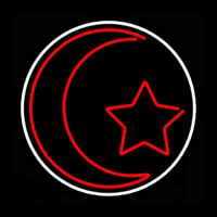 Islam White Border Neontábla