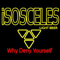 Isosceles Light Beer Sign Neontábla