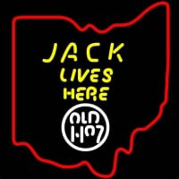 Jack Daniels Jack Lives Here Ohio Whiskey Neontábla