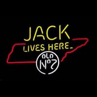 Jack Daniels Jack Lives Here Tennessee Whiskey Neontábla