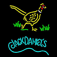 Jack Daniels and Pheasant Logo Neontábla