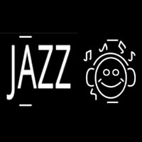 Jazz With Smiley Neontábla