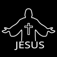Jesus Christian Cross Neontábla