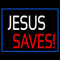 Jesus Saves Neontábla
