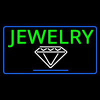 Jewelry Block Diamond Logo Neontábla
