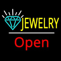 Jewelry Logo Open Neontábla