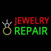Jewelry Repair Logo Block Neontábla