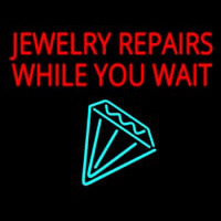 Jewelry Repairs While You Wait Logo Neontábla