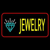 Jewelry With Red Border Neontábla