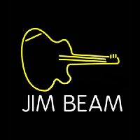 Jim Beam Guitar Neontábla