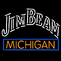 Jim Beam Michigan Logo Neontábla