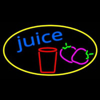 Juice With Glass Neontábla