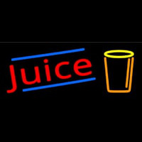 Juice With Glass Neontábla