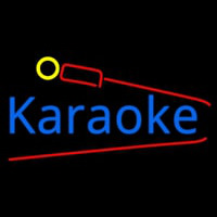Karaoke And Microphone Neontábla