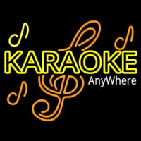 Karaoke Anywhere Neontábla