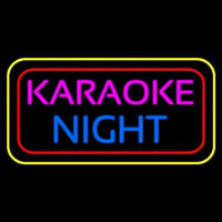 Karaoke Night Colorful Neontábla
