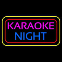 Karaoke Night Colorful Neontábla