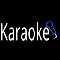 Karaoke With Mic Neontábla