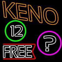 Keno Free Neontábla