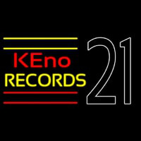 Keno Records 21 2neon Sign Neontábla