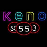 Keno With Multi Color Ball 1 Neontábla