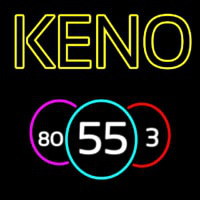 Keno With Multi Color Ball Neontábla