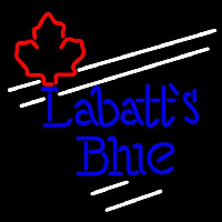 Labatt Blue Maple Leaf White Border Beer Sign Neontábla