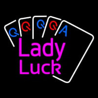 Lady Luck Cards Neontábla