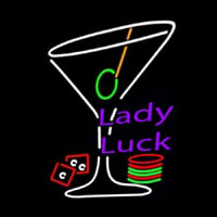 Lady Luck Martini Neontábla