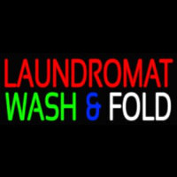 Laundromat Wash And Lold Neontábla