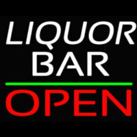Liquor Bar Open 1 Neontábla