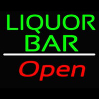 Liquor Bar Open 2 Neontábla