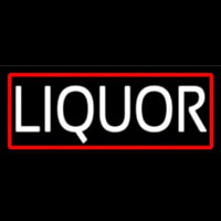 Liquor With Red Border Neontábla