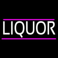 Liquors With Pink Out Line Neontábla