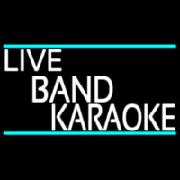Live Band Karaoke Neontábla