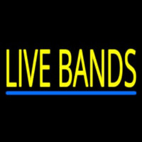 Live Bands Block Neontábla